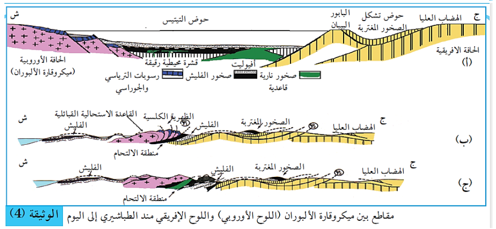 الملخص دراسة مقاطع جيولوجية في السلسلة المغربية